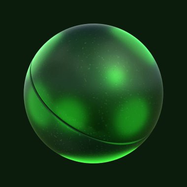 3B Yeşil Geometrik Şekil Hazırlayıcı