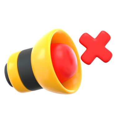 3B Render Dilsiz Simgesi Resimlemesi