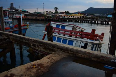 Tayland denize güzel gün batımı