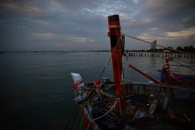 Tayland denize güzel gün batımı