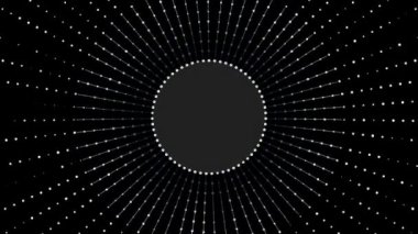 Parçacıklardan oluşan soyut bir küre, noktalar dizisi. Teknoloji dijital sıçrama veya veri göstergelerinin patlaması