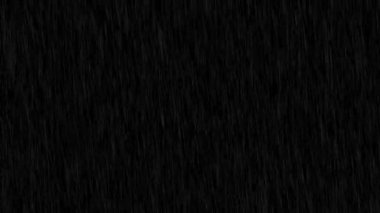 Düşen yağmur damlaları görüntüsü koyu arkaplanda canlandırma