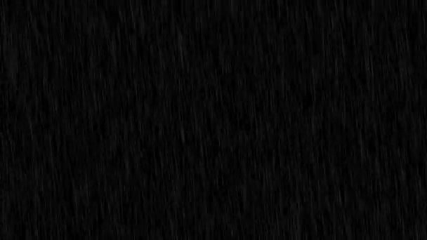 Falling Picături Ploaie Animație Video Fundal Întunecat Secvență video de stoc fără drepturi de autor
