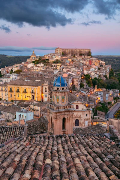 Ragusa Ibla Sicilia Italia Imagen Del Paisaje Urbano Ciudad Histórica —  Fotos de Stock