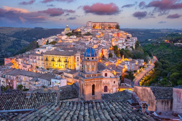Ragusa Ibla Sicilien Italien Cityscape Bild Historiska Staden Ragusa Isla — Stockfoto