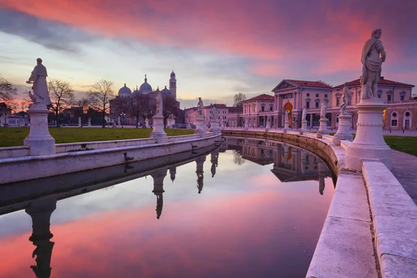 Padova Olaszország Városkép Kép Padova Olaszország Prato Della Valle Tér — Stock Fotó
