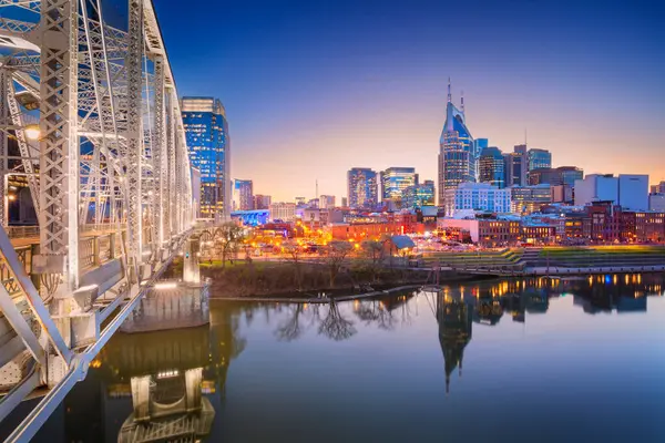 Nashville Tennessee Usa Cityscape Image Nashville Tennessee Usa Downtown Skyline Stock Picture