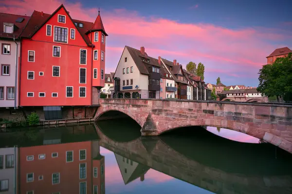 stock image Nuremberg, Germany. Cityscape image of old town Nuremberg, Germany at spring sunrise.