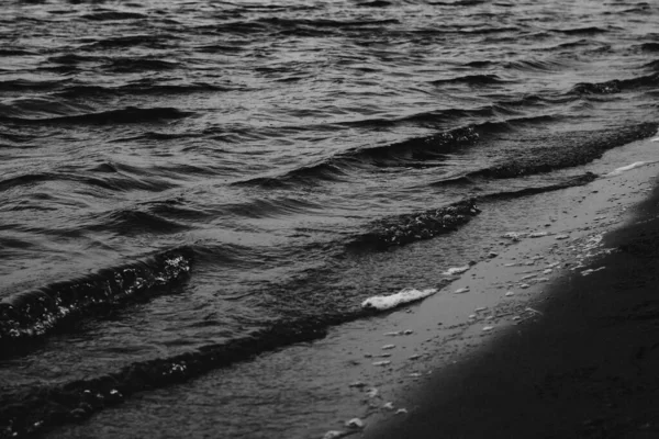 Черно Белое Фото Текстуры Воды — стоковое фото