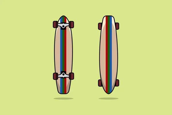 Surfing Board Vector Icon Illustration Summer Beach Sport Holiday Icon — Stock Vector