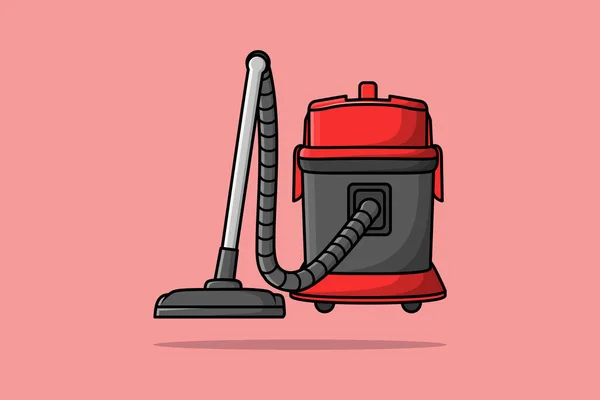 Vakuum Cleaner Machine Illustrasjon Rengjøringstjenesteobjekt Ikonsept Utforming Selvrensende Utstyr – stockvektor