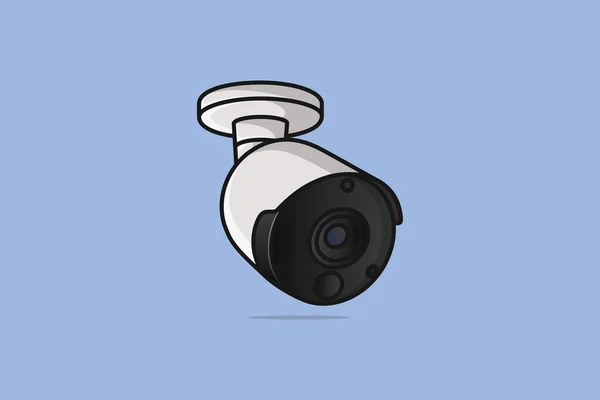 Cctv Camera Device Vector Illustration Science Technology Objects Icon Concept — Stock Vector