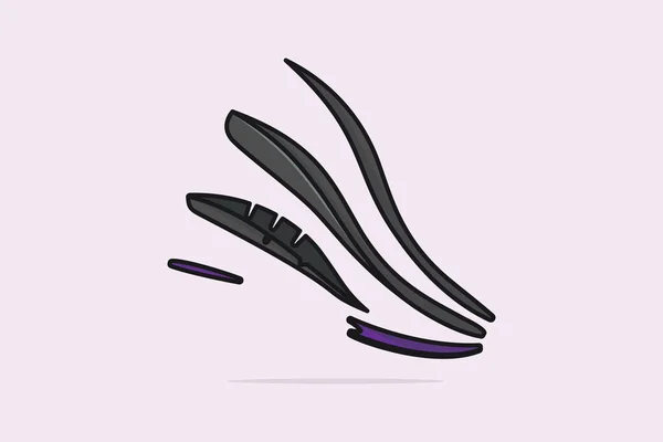 Zapatos Cómodos Soporte Arco Plantillas Vector Ilustración Concepto Icono Objeto — Vector de stock