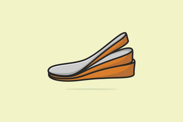 Комфортабельные Ортопедические Стельки Одной Обуви Векторной Иллюстрации Cross Sign Концепция — стоковый вектор