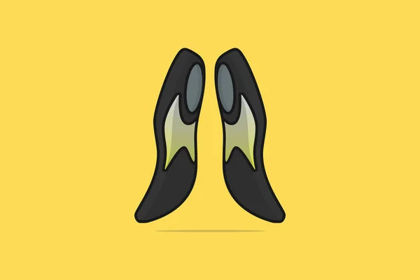 Cómoda Plantilla Ortopédica Zapato Único Ilustración Vectores Cross Sign Concepto — Archivo Imágenes Vectoriales
