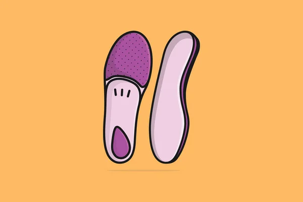 2014 Comtable Orthotics Shoe Insole Pair Arch Supports Vector Illustration — 스톡 벡터