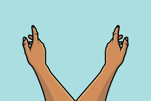 Άνθρωποι Χέρια Διάφορες Χειρονομίες Διανυσματική Απεικόνιση Κόσμος Αντιτίθεται Στην Ιδέα — Διανυσματικό Αρχείο
