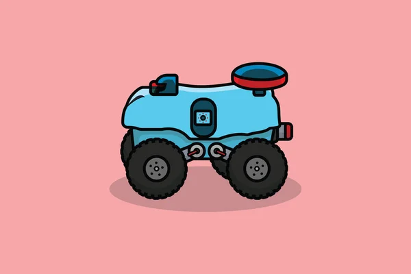 Smart Farming Industry Robot Vector Logo Design Farm Transportation Objects — Stock Vector