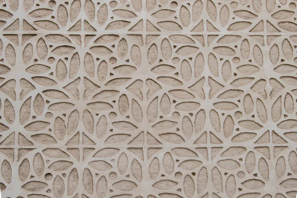 Fasad Byggnad Dekorerad Med Dekorativa Reliefer Typisk För Husen Segovia — Stockfoto