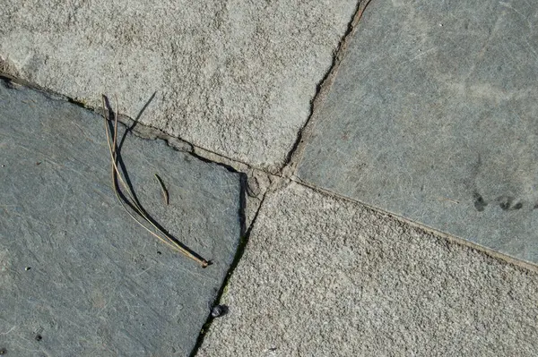 Vloer Gevormd Door Witte Grijze Stenen Tegels Vormen Ruitvormige — Stockfoto