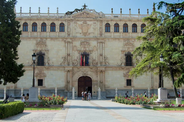 stock image Renaissance faade of the University of Alcala de Henares, province of Madrid. Spain