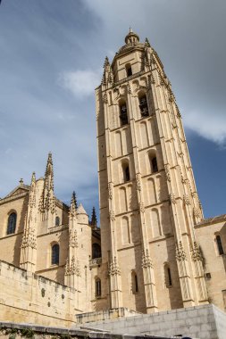 Segovia, İspanya 'daki Segovia Katedrali.