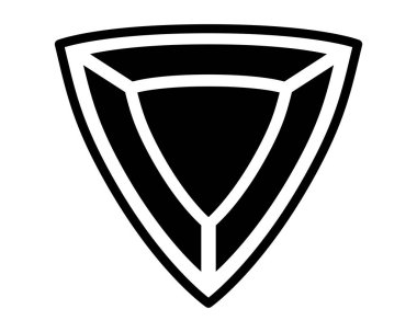 Mücevher taşı, değerli bir taştan takılı mücevher. Şablon, logo ya da piktogram için vektör siluet görüntü. Mücevher için Crystal 'a baktım..