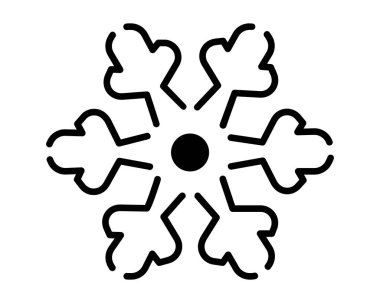 Kar tanesi Noel şablonu tasarımı zencefilli ekmek, kurabiye ve diğer şekerlemeler için - kesim için vektör şablonu. Kendi PYO 'nuzu tasarlayın, Cookie Stencil