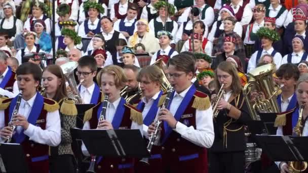 Dobele Letônia Maio 2023 Músicos Banda Metais Apresentam Close Festival — Vídeo de Stock