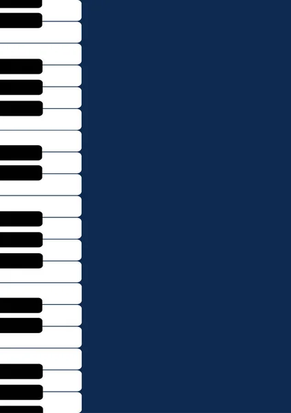 Fondo Divertido Concepto Música Simple Con Teclas Piano Ilustración Vectorial — Vector de stock