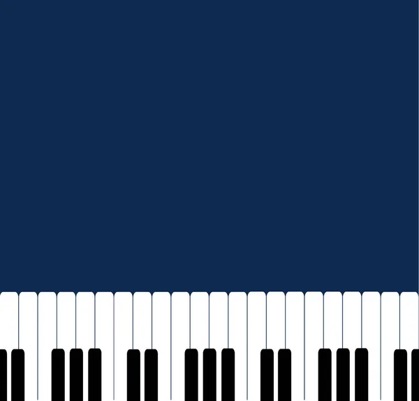 Zábavné Jednoduché Hudební Koncept Pozadí Klavírními Klávesami Vektorová Ilustrace Izolovaném — Stockový vektor