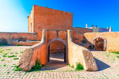 Mazagan, El Jadida, Morocco: The City Wall around the old city. It is a Portuguese Fortified Port City registered as a UNESCO Site. North Africa clipart