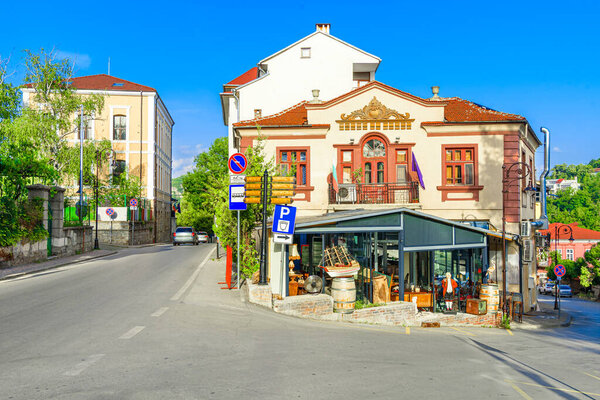 Veliko Tarnovo, Bulgaria - Traditional Bulgarian architecture in the old medieval town, Bulgaria, Tsarevets,Europe