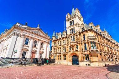 Cambridge, İngiltere - King 's Parade, Cambridgeshire, Avrupa' dan Senato ve Gonville ve Caius Koleji