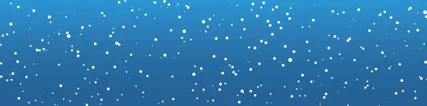 Witte Stippen Sneeuw Nachtelijke Hemel Spandoek Vector Illustratie — Stockvector