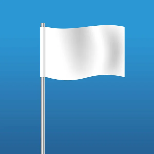 Bandeira Branca Símbolo Paz Rendição Pacifismo Boas Intenções Ilustração Vetorial — Vetor de Stock