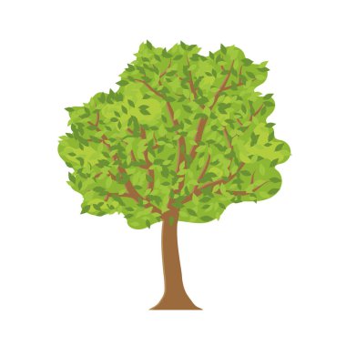 green tree icon- vector illustration