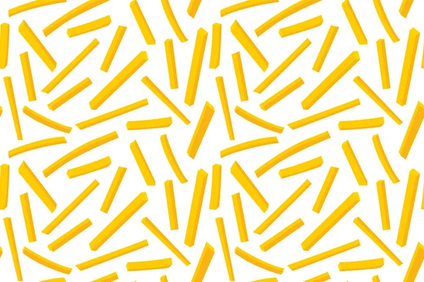 Απρόσκοπτη Μοτίβο Των Γαλλικών Fries Διανυσματική Απεικόνιση — Διανυσματικό Αρχείο
