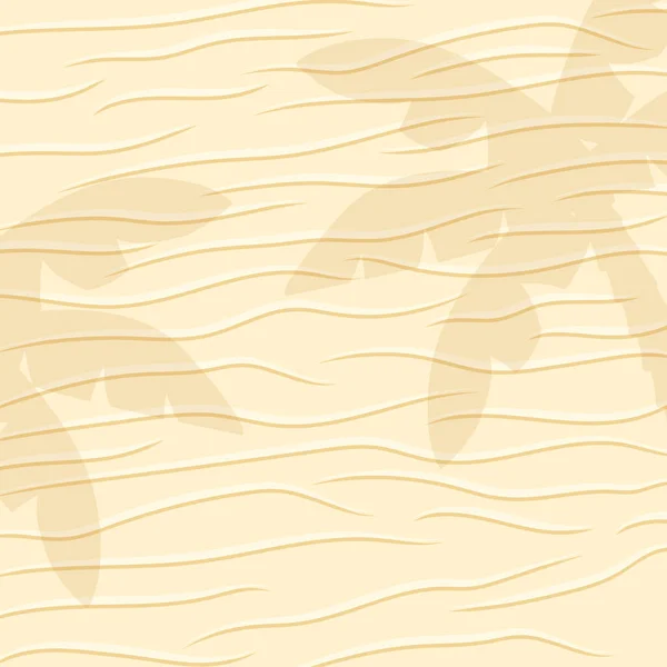 Vacances Été Fond Tropical Ombres Palmier Sur Sable Illustration Vectorielle — Image vectorielle