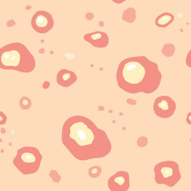 Sivilcelerle enfekte olmuş kusursuz deri deseni, vektör illüstrasyonu-