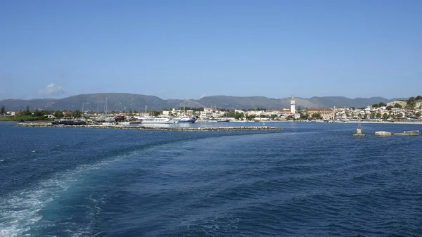 Zakynthos Adası Yunanistan Daki Zakynthos Kasabasının Limanı — Stok fotoğraf