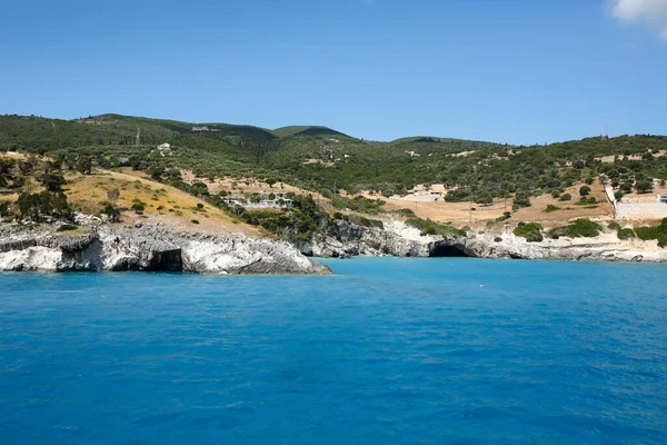 Plaża Makris Gialos Wyspie Zakynthos Grecja — Zdjęcie stockowe
