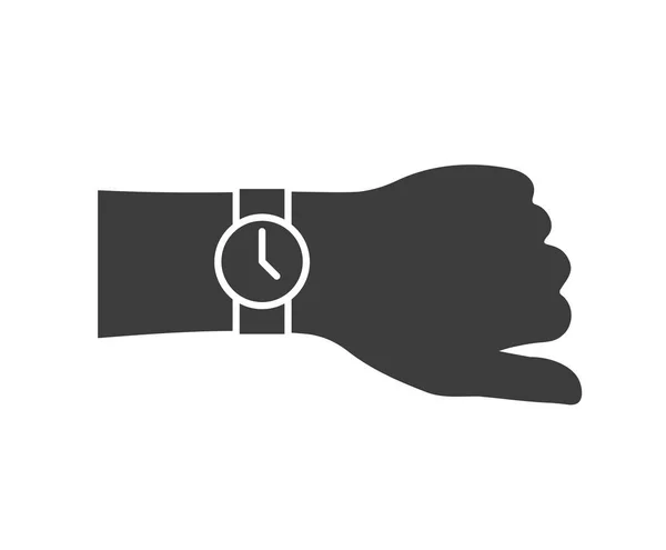Zegarek Rękę Ikona Ilustracja Wektor — Wektor stockowy