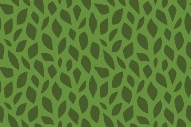 Kusursuz yeşil yapraklar soyut desen; kumaş, duvar kağıdı-vektör çizimi için harika