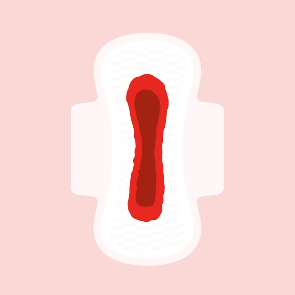 Менструальная Кровь Гигиенической Векторной Иллюстрации — стоковый вектор