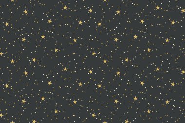 Noel, Yeni Yıl Arifesi, parti altın parıltıları kusursuz desenler - vektör çizimi