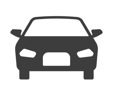 araba ön simgesi - vektör illüstrasyonu