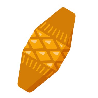 Geleneksel Polonyalı dağ tütsülenmiş koyun sütü peyniri - vektör çizimi