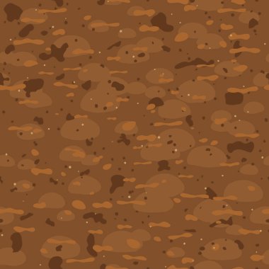 Doğa pürüzsüz toprak, zemin, toprak deseni - vektör illüstrasyonu