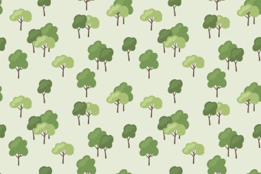 Yeşil ağaçlarla, ormanla, bahçeyle, park tabiatıyla kusursuz bir düzen.